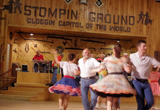 Dancing at the Stompin' Ground in Maggie